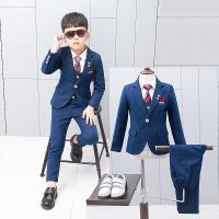 [COD] Boys suit suit childrens handsome three-piece autumn and winter flower girl boys evening dress costume