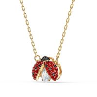 [2023]️ s925 Necklace SPARKLING DC Shining Heart Ladybug Shape FASHION  Women LOVE Gif 5521787