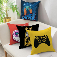 45X45CM Hot Game Theme Throw Pillow Case Novelty Gaming Controller Decorative Cushion Cover Cool Gamer Gifts Home Decor.