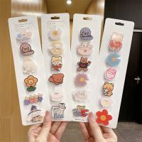 24/28Pcs Ins style childrens Brooch summer cartoon schoolbag Pin Pendant badge cute jewelry bag accessories Fashion Brooches Pins