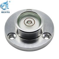 Metal round horizontal bubble with mounting hole spirit level high precision level bubble 34*20*12mm