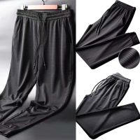 【CC】ﺴ♕☃  Silk Stretch Pant Large Size Sweatpants Thin Mesh Drying Pants Breathable