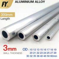 【CC】 FUYI Pipe 3mm Thickness  10-60mm Straight Round 300mm 500mm 6063 Aluminum Alloy Tube