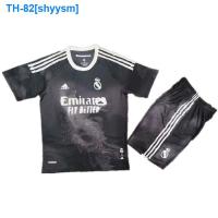 ❦▩✱ shyysm Real Madrid Jersey 20-21 Real Madrid Black Joint Edition Special Edition Adult Childrens Short-sleeved Football Jersey