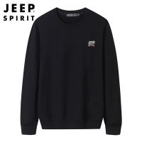 ✽✹ hnf531 JEEP SPIRIT เสื้อกันหนาวผู้ชายเสื้อกีฬาสไตล์เกาหลีอินเทรนด์คอกลมใหม่