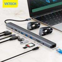 [Vktech] USB C การเชื่อมต่อหูฟังอะแดปเตอร์/ลำโพงฮับฮับฮับ10-In-1หลายพอร์ต3.5มม. AUX HDMI-รองรับ4K สำหรับ Huawei หนังสือ