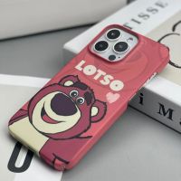 iphone case เคสโทรศัพท์มือถือ Apple 14 iPhone 13 เคสฟิล์ม 12pro/11promax หมีสตรอเบอร์รี่ xs เปลือกแข็ง 7 หญิง 8plus