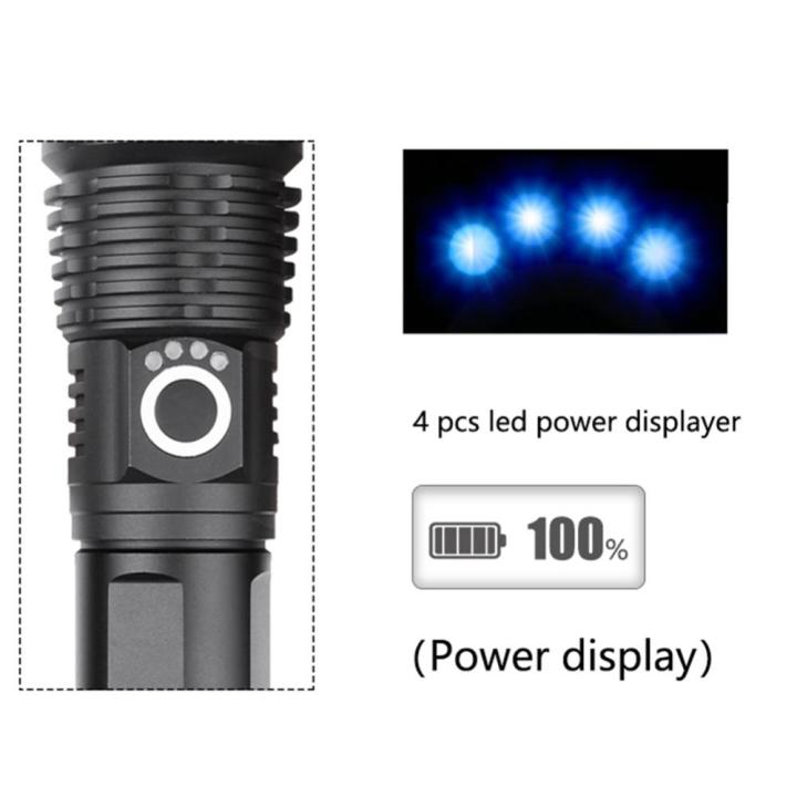 xhp50-led-ไฟฉาย5โหมด1500lm-สินค้ามาใหม่ไฟฉุกเฉินกลางแจ้งกันน้ำ-ipx4-usb-แบบชาร์จไฟได้โคมไฟพกพา