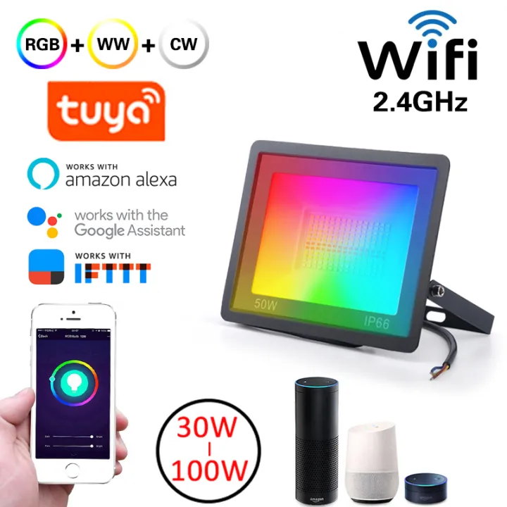 LED Smart Floodlights WiFi Smart Home Outdoor Lighting Tuya app Smart