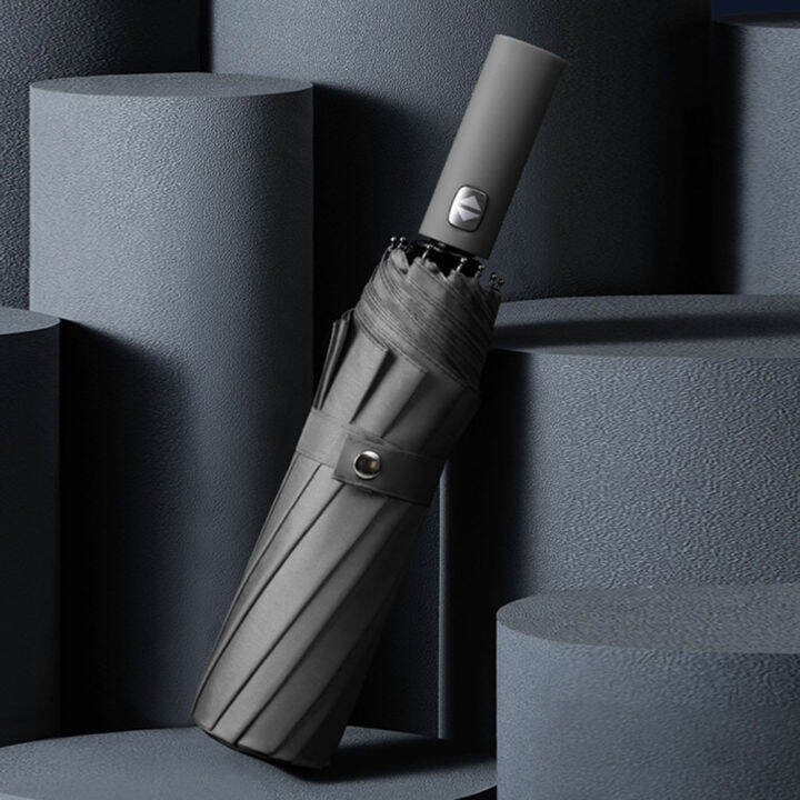 New Fully Automatic Umbrella Men Business 12 Ribs Windproof Big Golf