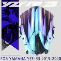 Brand New Screen For Yamaha YZF-R3 YZF-R25 YZF R3 A R25 2019 2020 Motorcycle Bike Windshield WindScreen Windproof Double Bubble