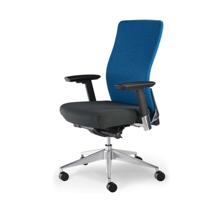 modernform-เก้าอี้สำนักงาน-รุ่น-series15-เบาะสีดำ-พนักพิงกลาง-สีน้ำเงิน-เก้าอี้ทำงาน-เก้าอี้ออฟฟิศ-เก้าอี้ผู้บริหาร-เก้าอี้ทำงานที่รองรับแผ่นหลังได้ดีเป็นพิเศษ-ปรับที่วางแขนได้-3-ทิศทาง-ปรับล็อคเอนพนั