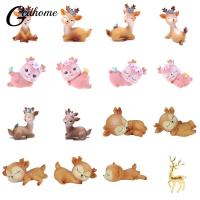 MINI Sika Deer ตุ๊กตาเรซิ่นคริสตัล CRAFT Miniatures Fairy Garden Decor Bonsai Terrarium ตุ๊กตาเค้ก Topper ตกแต่งเครื่องประดับ-gnxfnxfhnxfnxff