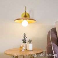 hyfvbujh❃卐 Bedroom Wall Lamp Bedside Log Wind Led Aisle Room Staircase Sconce