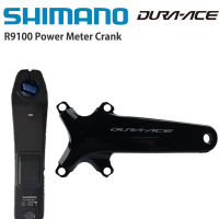 SHIMANO เครื่องวัด R9100 DURA ACE จักรยานเสือหมอบ165มม. 170มม. 172.5มม. 175มม. ข้อเหวี่ยง Shimano HOLLOWTECH ดั้งเดิม II รองรับบลูทูธเข้ากันได้กับอุปกรณ์รถจักรยานการ์มินไบรตัน