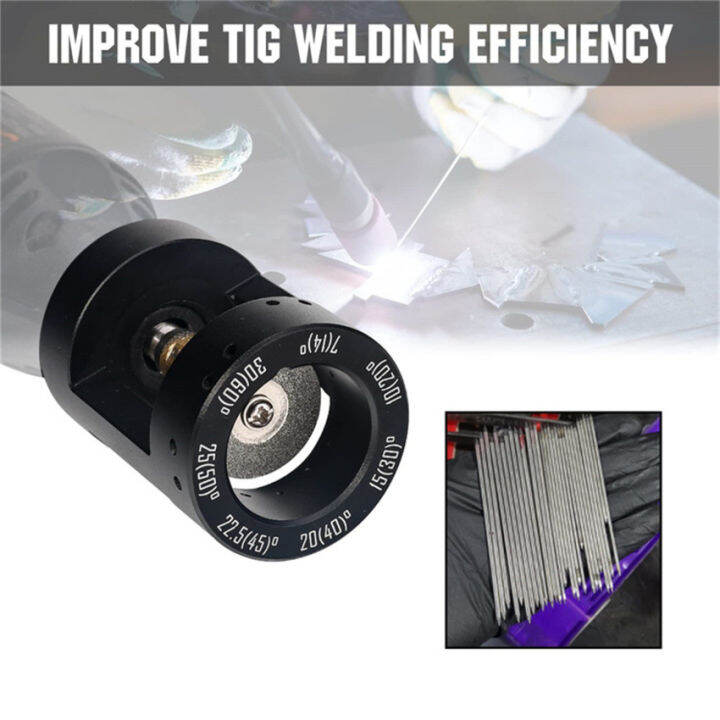 Tungsten Electrode Sharpener Grinder Head Set Kit TIG Welding Tool With