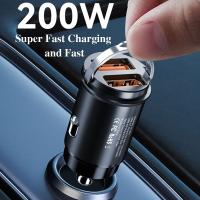 100W USB Fast Charger Mini QC PD3.0 Quick Charge Type C PD Charger Adapter Car Charger For iPhone 14 13 12 Huawei Xiaomi Samsung Car Chargers