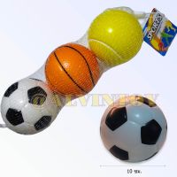 ส่งเร็วจากกทม. ลูกบอลยาง บอลลูกเล็ก ขนาด 10 ซม. ลูกบอล ลูกบาส ลูกเบสบอล ลูกบอลนิ่ม บอลยาง บอลบีบ บริหารกล้ามมือ