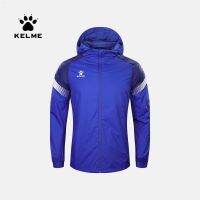 KELME กีฬาเสื้อกันลมสำหรับผู้ชาย,Latihan Sepak Bola กันลมวิ่งออกกำลังกายแจ็คเกตกันน้ำเด็ก