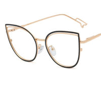 eyeglasses frames for women fashion clear lens metal frame luxury designer glasses frame woman Sexy computer glasses