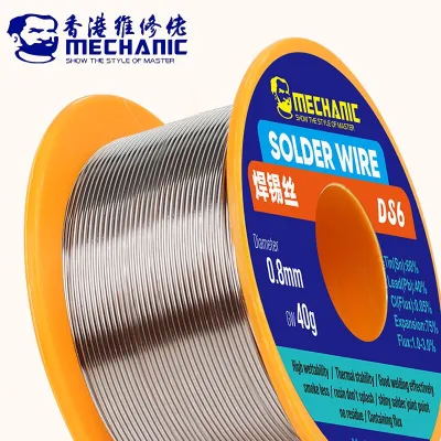 5Pcs/lot MECHANIC Rosin Core Solder Tin Wire 0.3/0.4/0.5/0.6/0.8mm No-Clean Welding Line for Phone Motherboard Soldering Tools