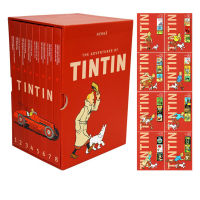 Spot Tintin collection the adventures of Tintin 1-8 full set of 8 hardcover collection of Tintin adventure comic novels