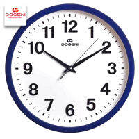 Velashop นาฬิกสแขวนผนังโดกีนี่ DOGENI Wall Clock เดินเรียบ (SWEEP MOVEMENT) ขนาด 12 นิ้ว รุ่น WNP043BU, WNP043 - ขอบสีน้ำเงิน