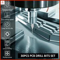 ชุดดอกสว่าน PCB สำหรับแก้ว30ชิ้นชุดดอกสว่าน PCB 0.1-3.0มม. ทนต่อการสึกหรอไมโครบิดเกลียวดอกสว่านสว่านเจาะรูเกลียวขนาดเล็กดอกสว่านดอกสว่านเกลียวสำหรับเครื่องประดับ