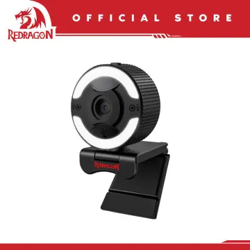 Redragon GW910 1080P PC Webcam w/Dual Microphone, Adjustable Ring