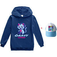 [ในสต็อก] Cravy Catman Hoody ฤดูใบไม้ผลิและฤดูใบไม้ร่วงเด็กวัยหัดเดินผ้าฝ้าย + โพลีเอสเตอร์ Lesure การ์ตูนเสื้อผ้าเด็กเสื้อกันหนาวหมวกสำหรับวัยรุ่นเด็กสาวแขนยาว