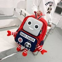 【Hot Sale】 Baby schoolbag 3-6 years old kindergarten boys and girls fashion middle large class childrens backpack robot waterproof 8