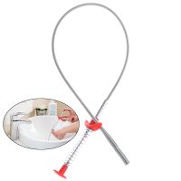 ✑✣❅ PP wire brush Hand Kitchen Sink Cleaning Hook Sewer Dredging Device Spring Pipe Hair Dredging Tool Metal wire brush