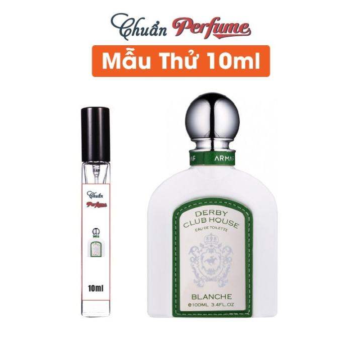 Siêu Sale] Chiết 10ml Nước Hoa Nam Armaf Derby Club House Blanche EDT |  