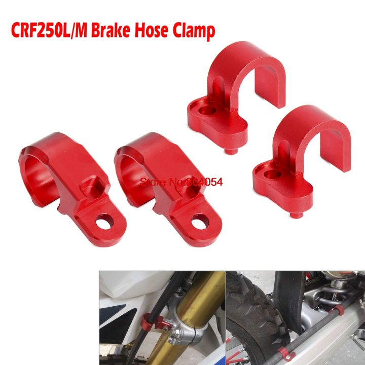 CNC Front &amp; Rear Brake Line Hose Clamp Holder For Honda CRF250L CRF250M 2012 - 2015 2013 2014 CRF250 LM