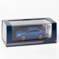 Die-Casting 1:64สเกล Wrx โลหะผสมจำลองสีฟ้า Ej20โมเดลรถขนาดเล็กแฟนๆคอลเลคชั่นงานอดิเรกแสดงการตกแต่งโลหะแบบคงที่ในบ้าน