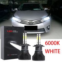 New ชุดหลอดไฟหน้าฮาโลเจน LED 6000K 2016 แบบเปลี่ยน สําหรับ Toyota Altis E170 2013-2019