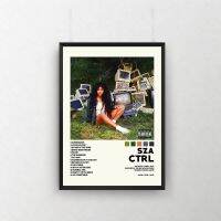 Sza ผ้าใบวาดภาพแร็ปเปอร์ฮิปฮอปนักร้องเพลงดาว Ctrl หน้าปกอัลบั้มโปสเตอร์และการพิมพ์0706