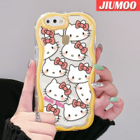 เคส JIUMOO สำหรับ OPPO A12 A12s A7 A5s A11K น่ารักลายปลาดาวแพททริกขอบคลื่นเนื้อครีมนิ่มเคสมือถือเคสโปร่งใสลายกล้องถ่ายรูปฝาครอบป้องกันซิลิกาเจลที่สร้างสรรค์