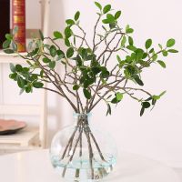 artificial eucalyptus leaves branches plastic plants mini outdoor wedding home decoration flower arrangement floral accessories