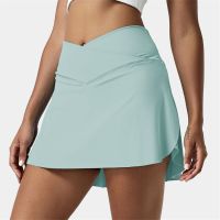 Women Tennis Pleated Skirts Nylon High Waisted Athletic Dance Running Yoga Golf Shorts Workout Casual Sports Skorts With Pocket