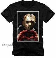 เสื้อยืดผ้าฝ้ายภาพยนตร์สยองขวัญ TShirt Jason Voorhees Friday 13Th F R I E N D S Killer สยองขวัญ4671บิ๊ก T เสื้อผู้หญิงผู้ชายเสื้อ Hombre