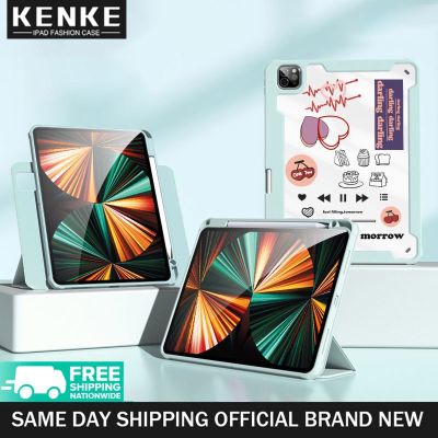 Kenke เคสแม่เหล็ก ถอดออกได้ พร้อมช่องใส่ดินสอ สําหรับ iPad 2021 mini 6 Pro 11 iPad 7th 8th 9th gen iPad 2020 Air 4 Air 5 2022