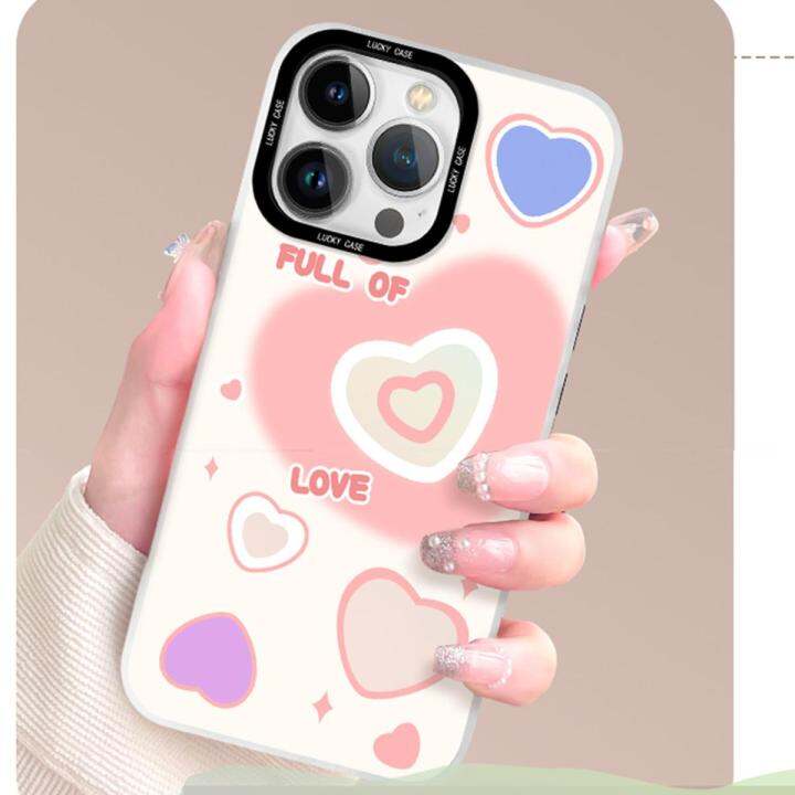 สำหรับ-iphone-หัวใจรักแฟชั่น-เคสโทรศัพท์มือถือ-tpu-เคสซิลิโคน-เหมาะสำหรับ-iphone-11-13pro-14-12-13-pro-max-7-8-plus-x-xr-xs-max-se-2020-สไตล์เกาหลี-เคสไอโฟน