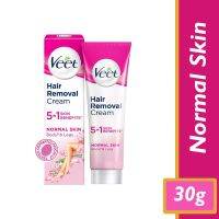 Veet Hair Removal Cream Silk &amp; Fresh Normal Skin 30gโลตัส ฟลาวเวอร์ 30 g วีท ครีมขจัดขน สำหรับผิวธรรมดา