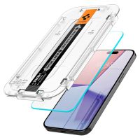 Spigen [1 แพ็ค] ฟิล์มกันรอยหน้าจอ Glas.tR EZ Fit iPhone 15 / Pro / Pro Max / Plusa a