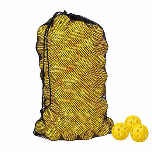 JanssenGlobal Wiffle Balls with Bag 42mm Hollow Wiffle Ball Plastic