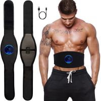 Electric Abs Abdominal Trainer Toning Belt EMS Muscle Stimulator Toner Smart Body Slimming Weight Loss Home Gym Fitness Equiment Adhesives Tape