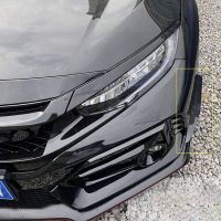 Front Bumper Trim Front Bumper Side Wind Blade Front Bumper Spoiler Auto for Honda Civic Type-R 2019-2021