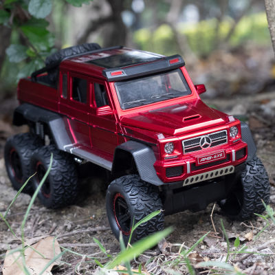 Simulation 1:22 Six-Wheel Running G63 Chi Alloy Off-Road Vehicle Model Sound And Light Warrior Boy Childrens Toy Car Decoration