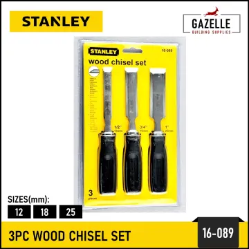 Stanley 16-300 3 Piece Wood Chisel Set